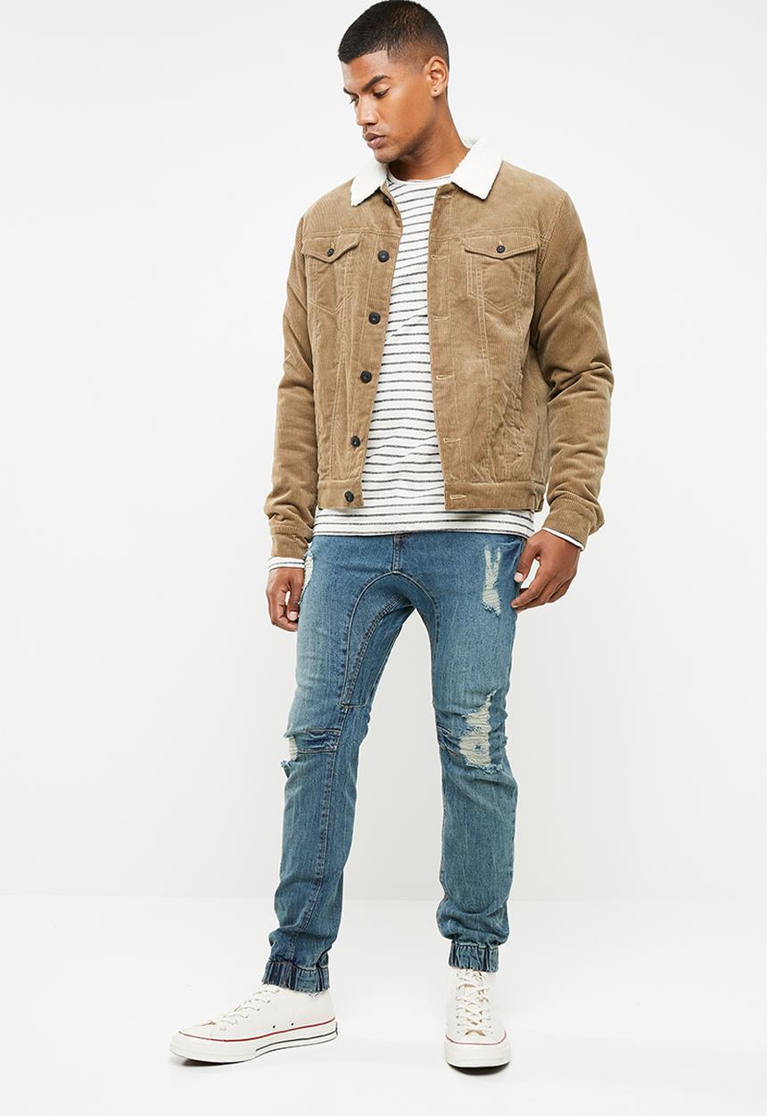 Cotton On - Blow out slim denim jogger - blue
