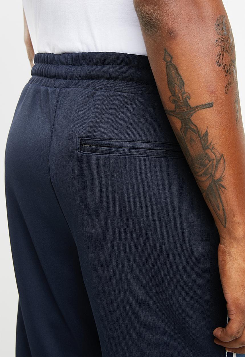 Cotton On - Slim tricot ribbed tape track jogger - navy