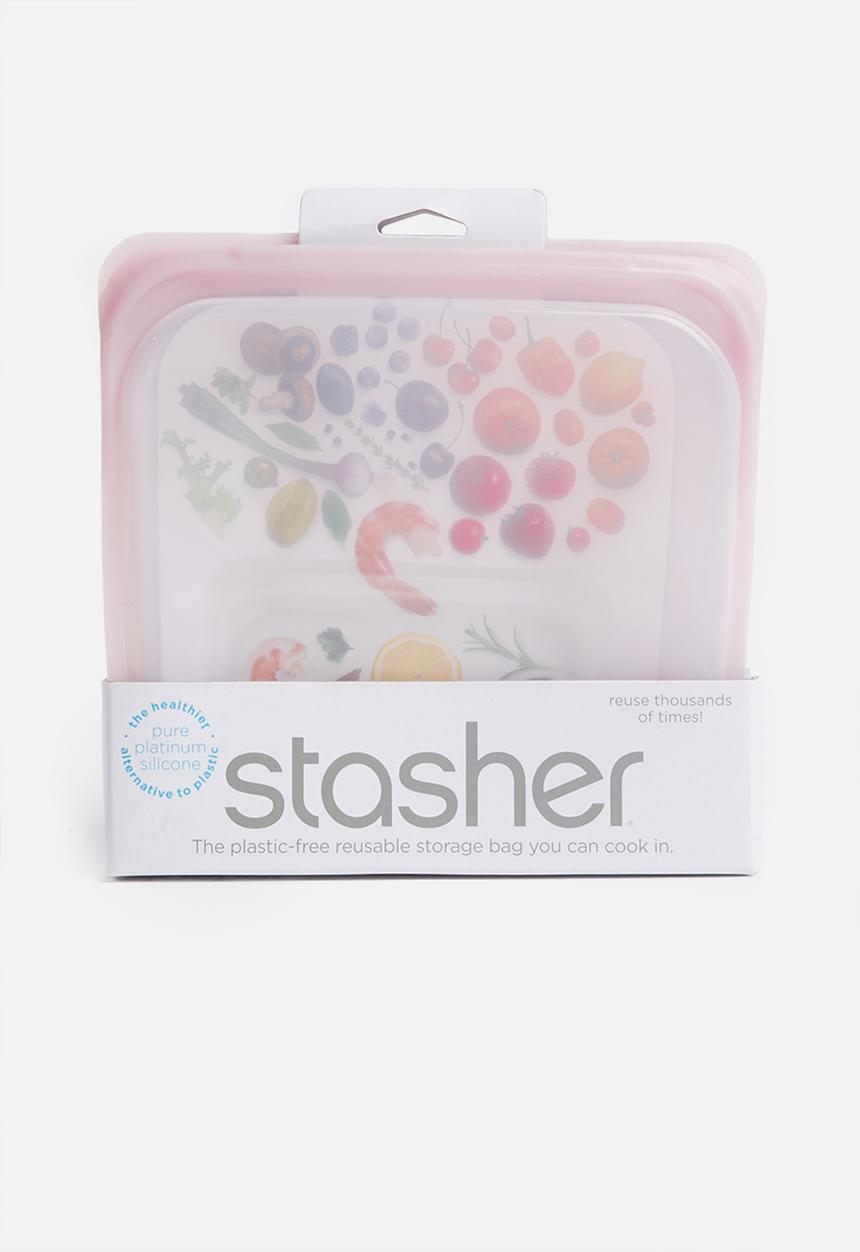 Stasher - Reusable silicone bag - rose quartz
