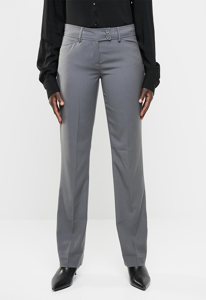 edit - Straight cut trousers - charcoal