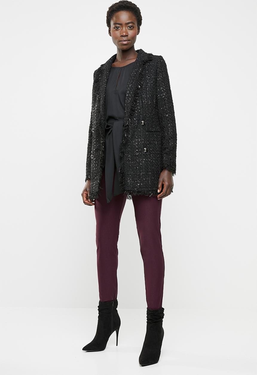 edit - Ankle grazer pants - burgundy