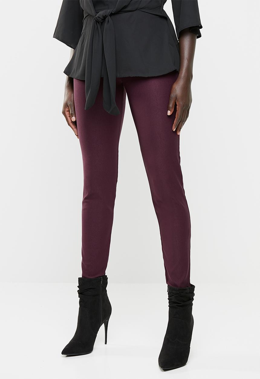 edit - Ankle grazer pants - burgundy