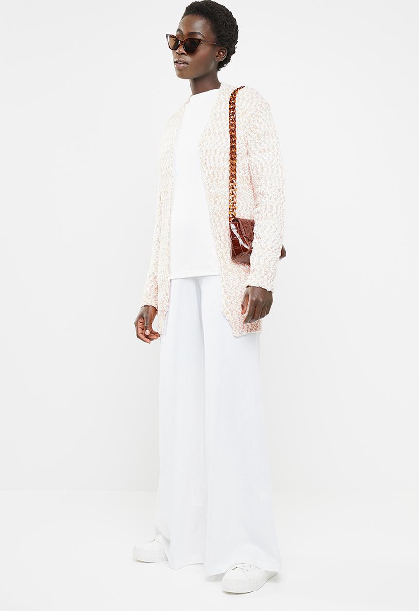 edit - Open front cardigan - pink