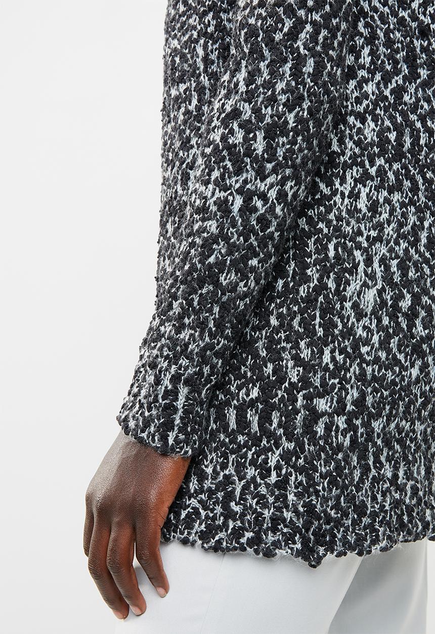 edit - Open front cardigan - black