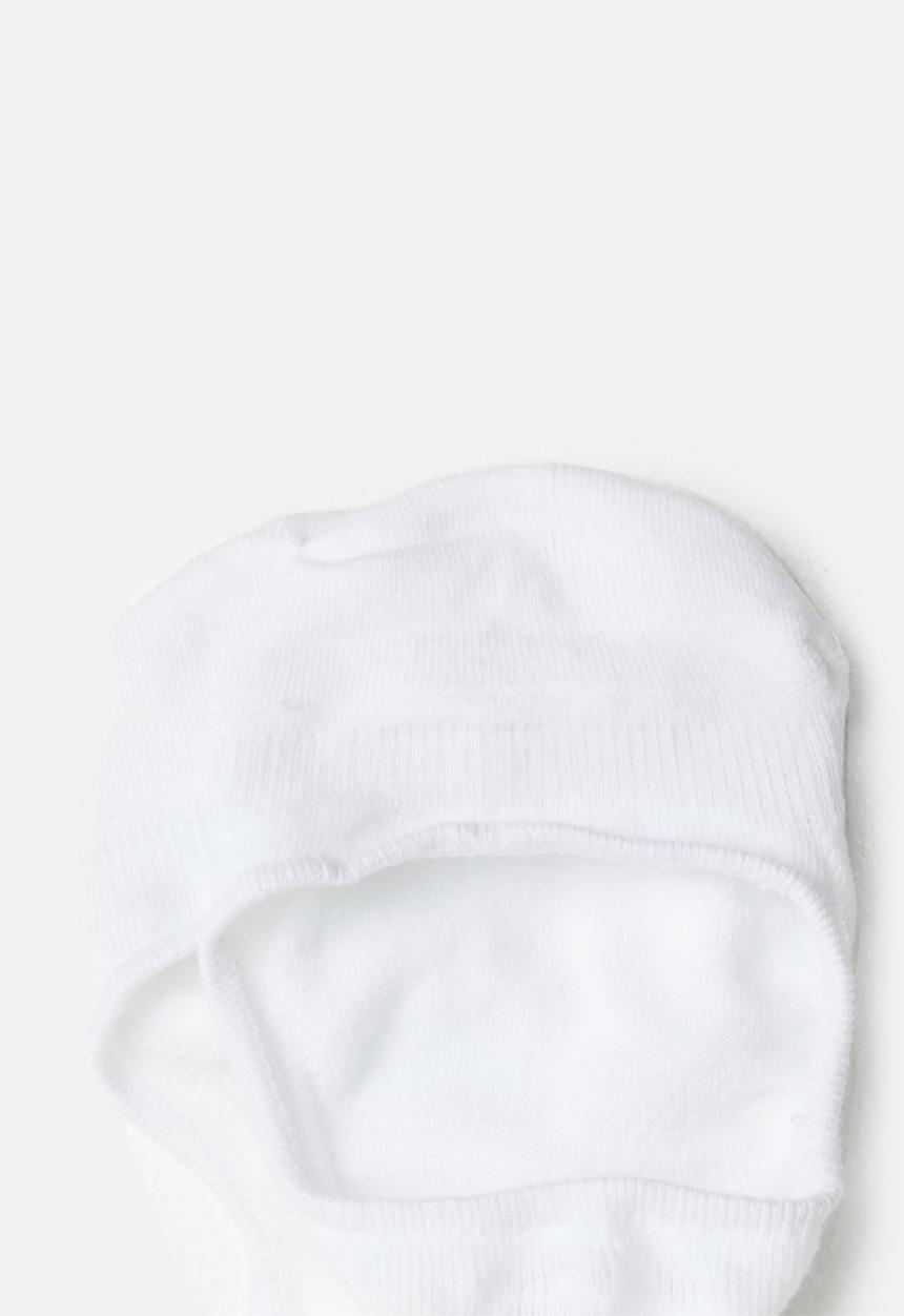 STYLE REPUBLIC - Plain no show socks - white