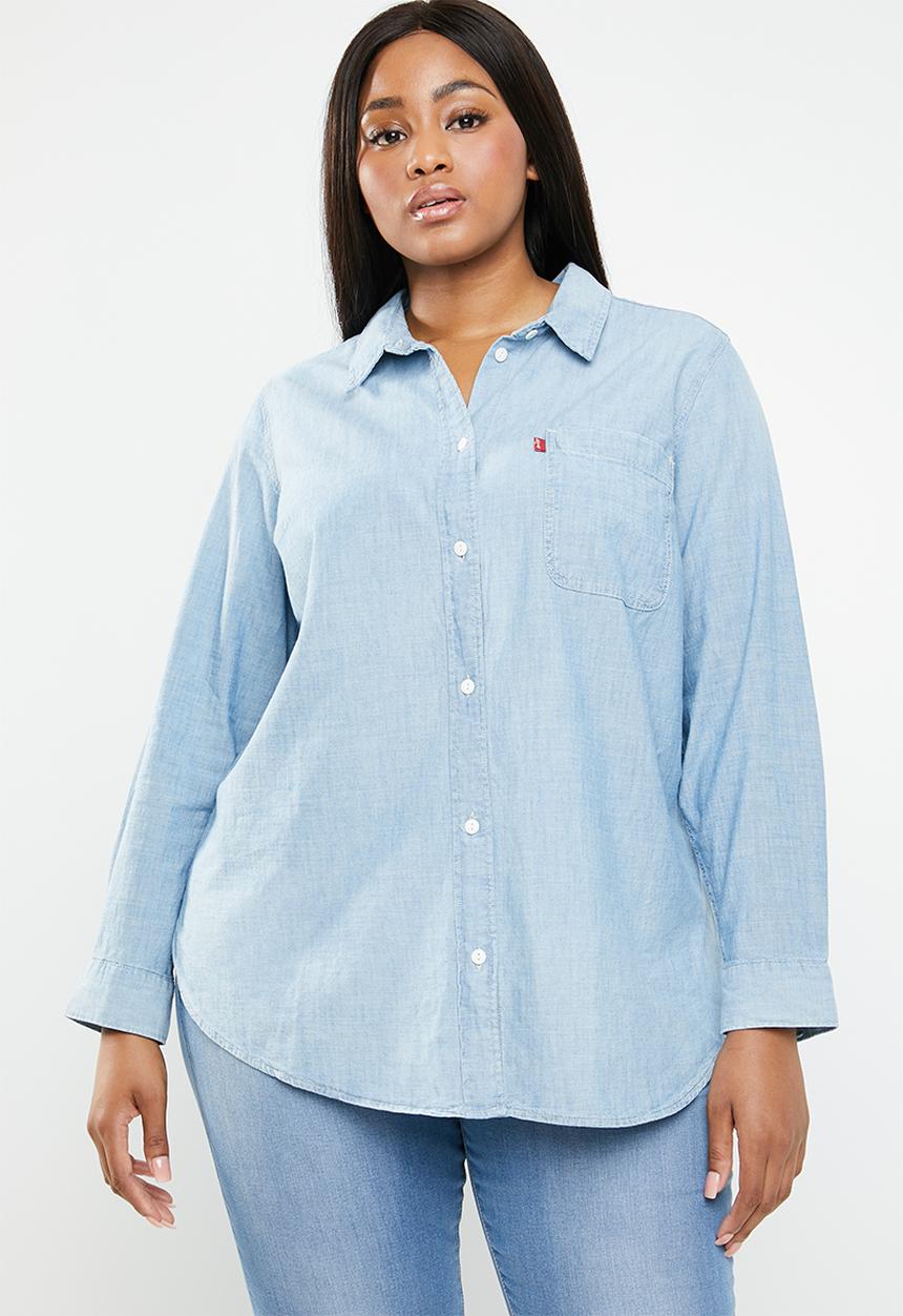 Levi’s® - Boyfriend denim shirt - blue