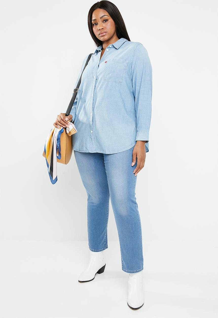 Levi’s® - Boyfriend denim shirt - blue
