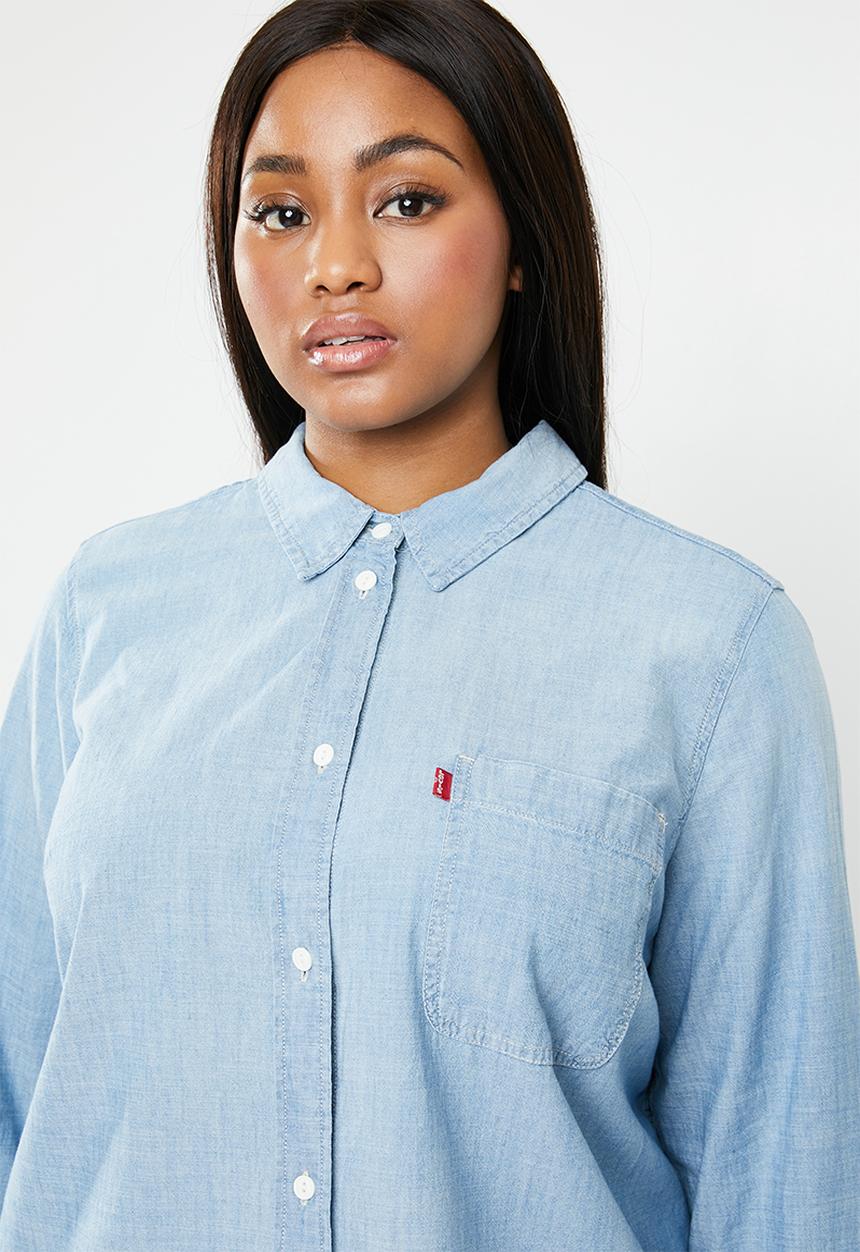 Levi’s® - Boyfriend denim shirt - blue