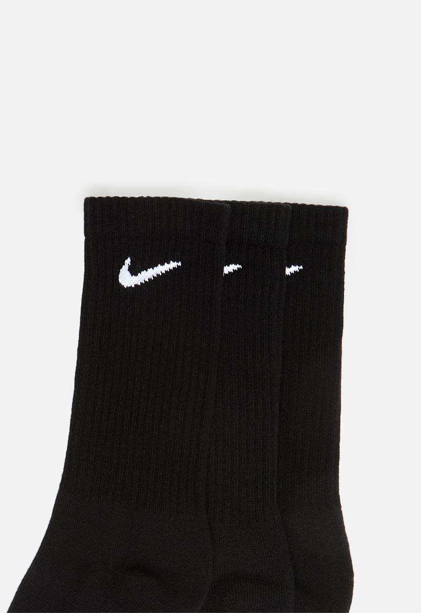 Nike - Nike everyday cushion crew - black & white