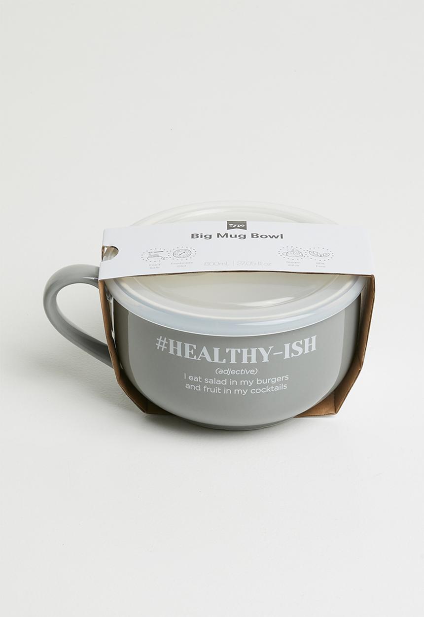 Typo - Big mug bowl - grey 