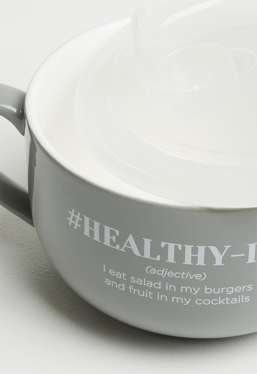 Typo - Big mug bowl - grey 