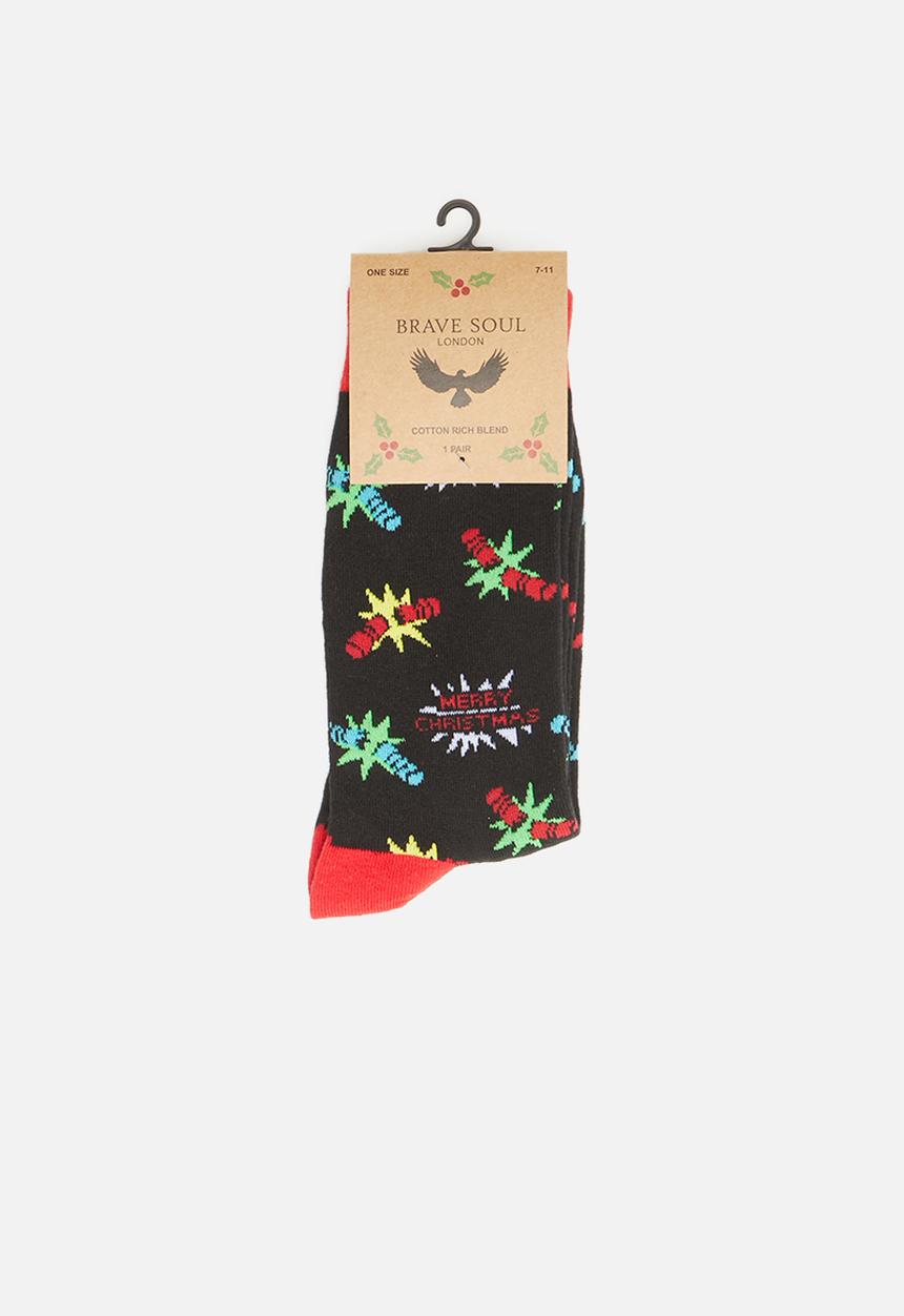 Brave Soul - Brave soul cracker cotton socks - black
