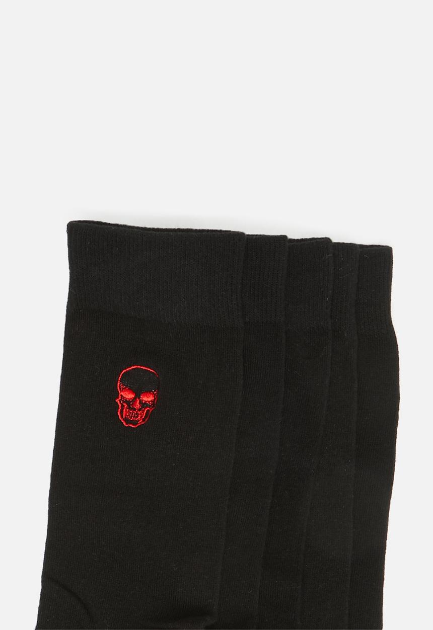 Brave Soul - Brave soul skull socks 5pk - black