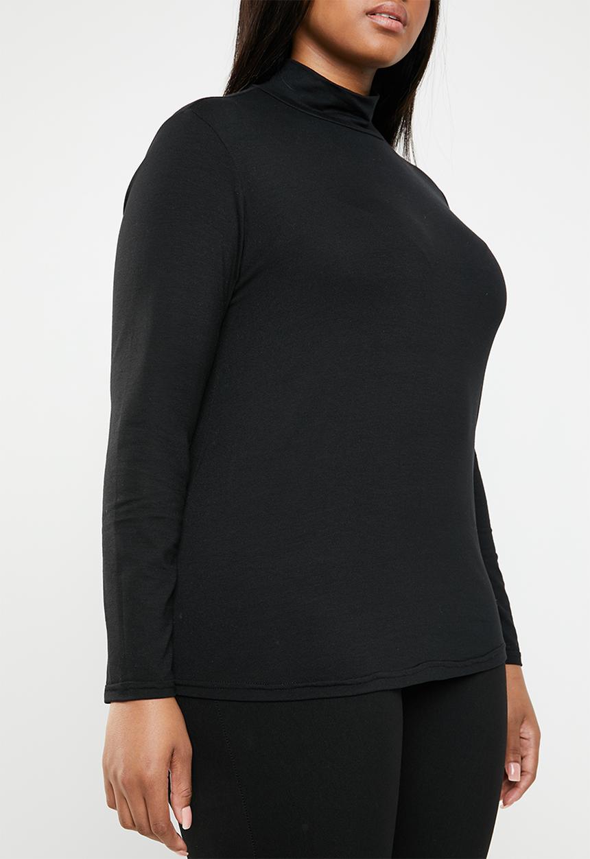 STYLE REPUBLIC PLUS - Turtle neck top - black