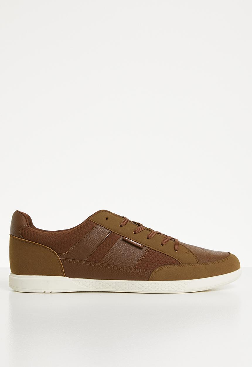 Jack & Jones - Byson mesh mix sneaker - cognac