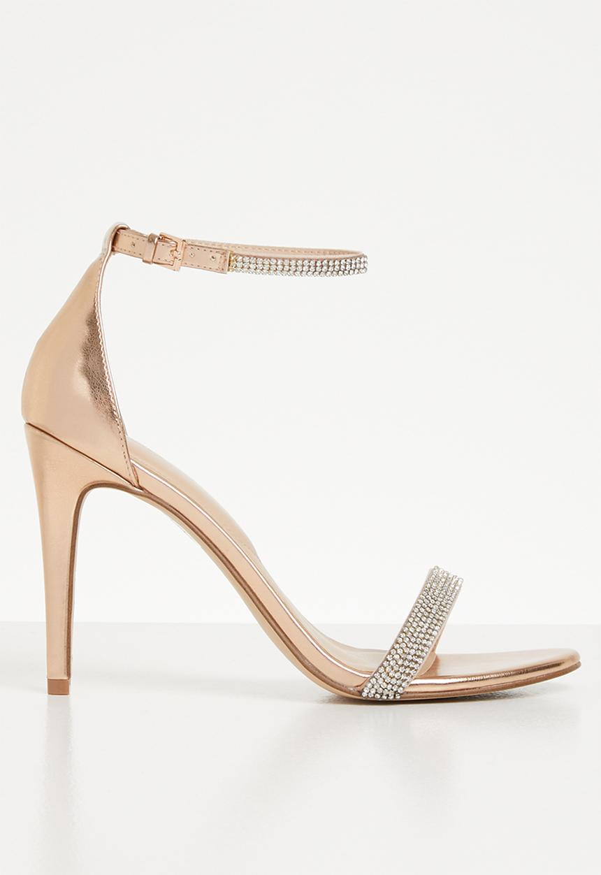 ALDO - Rhinestone heel - rose gold