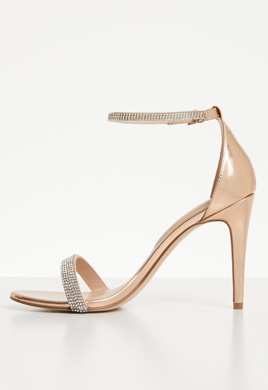ALDO - Rhinestone heel - rose gold