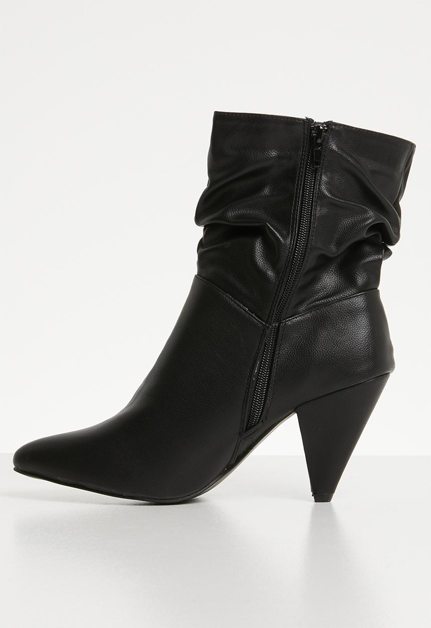 Jada - Kitten heel boot - black