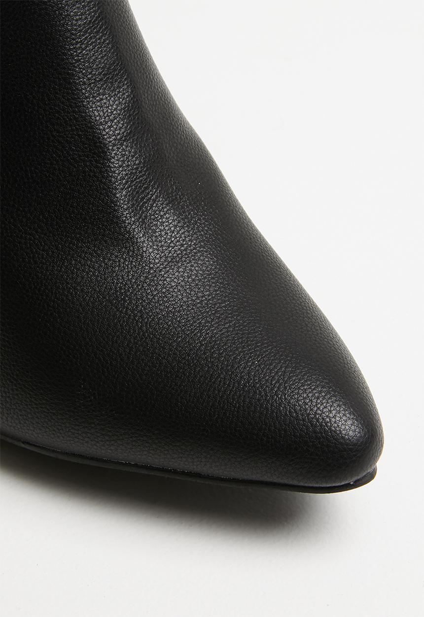 Jada - Kitten heel boot - black
