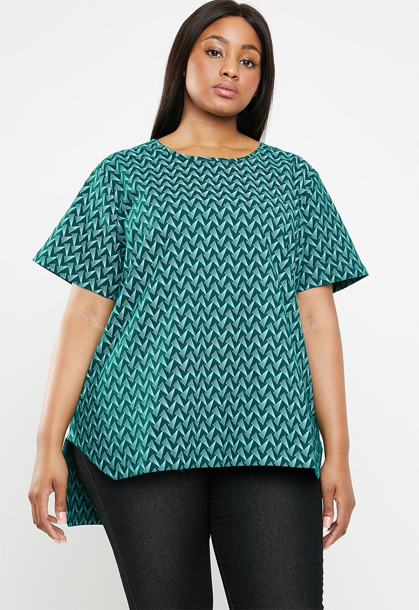 AMANDA LAIRD CHERRY - Sibongiseni plus geo retro top - multi