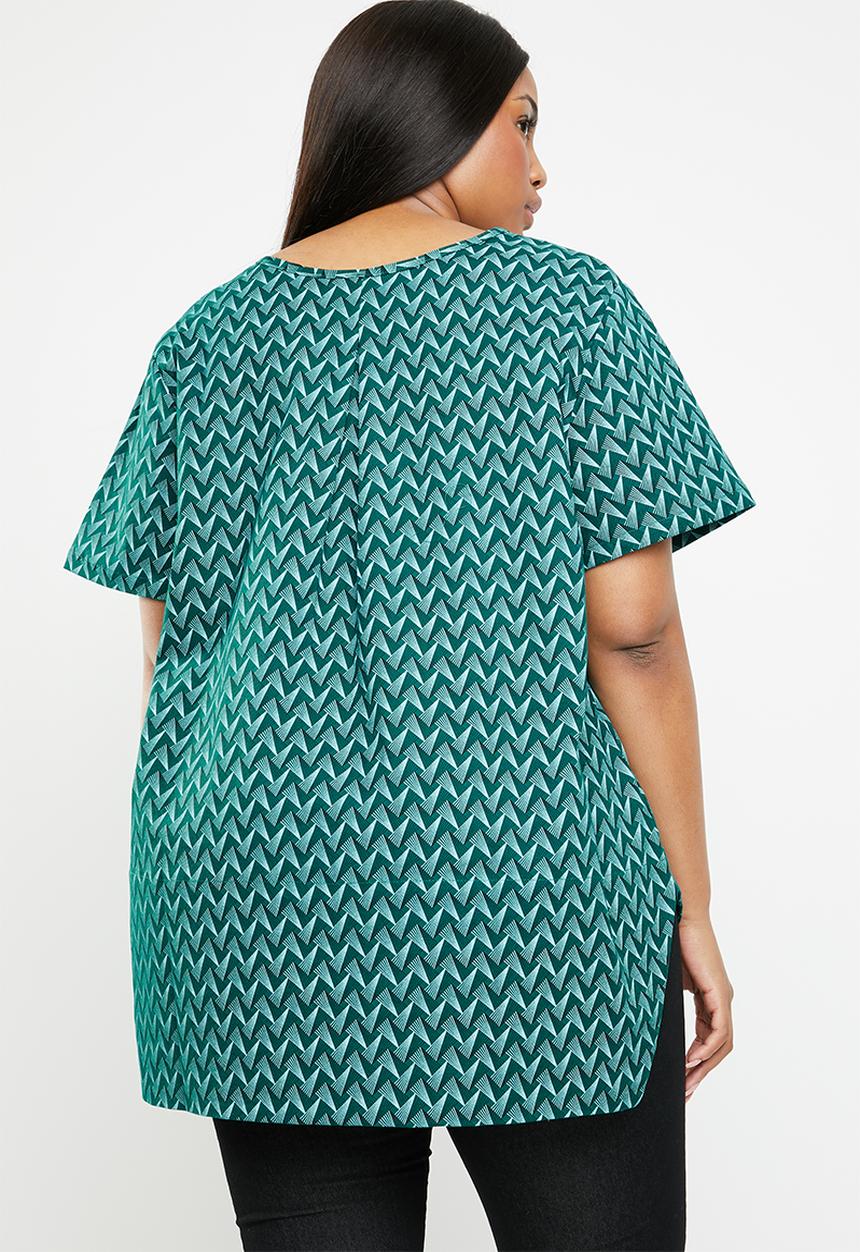 AMANDA LAIRD CHERRY - Sibongiseni plus geo retro top - multi