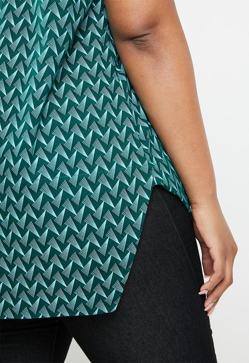 AMANDA LAIRD CHERRY - Sibongiseni plus geo retro top - multi