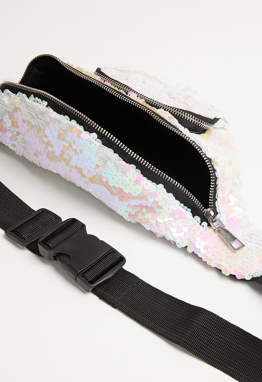 Pop Candy - Sequin moonbag - silver
