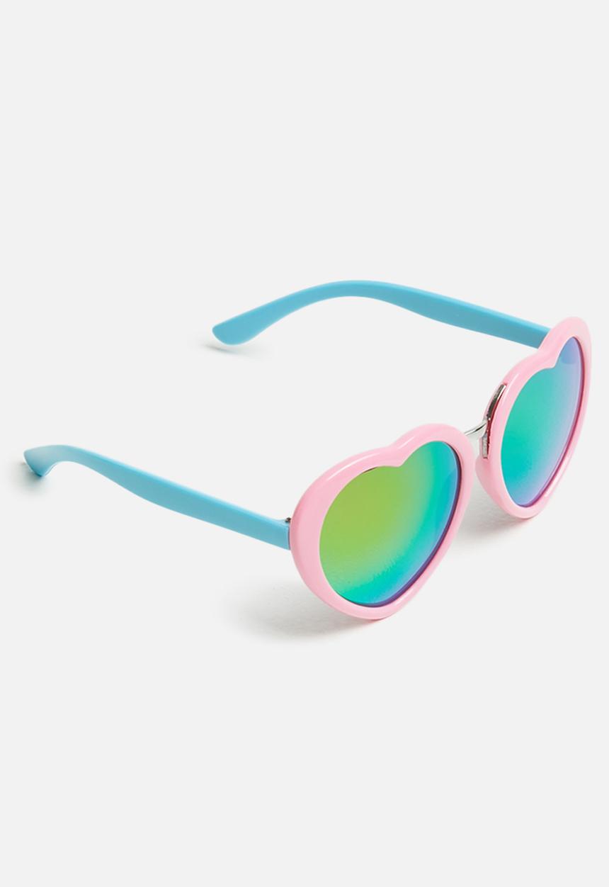 Pop Candy - Heart frame sunglasses - pink & blue 