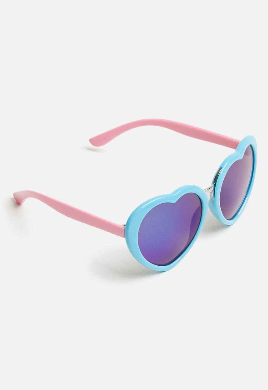 Pop Candy - Heart frame sunglasses - blue & pink