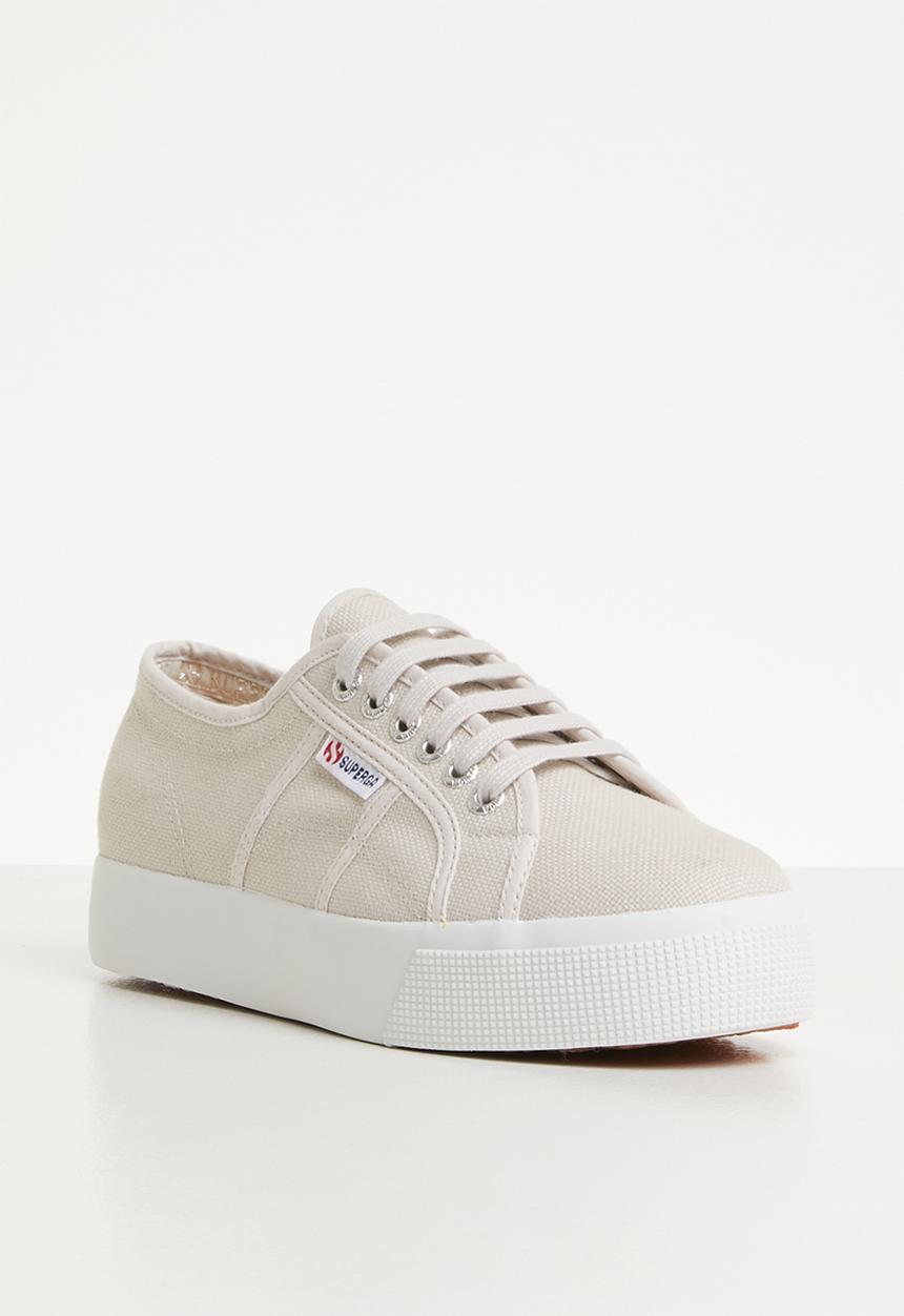 SUPERGA - 2730 Cotu canvas mid-wedge - G04 grey seashell