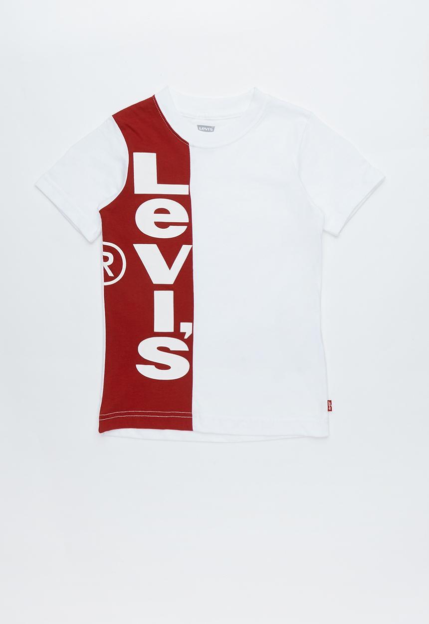 Levi’s® - Pre-boys vertigal logo T-shirt - white