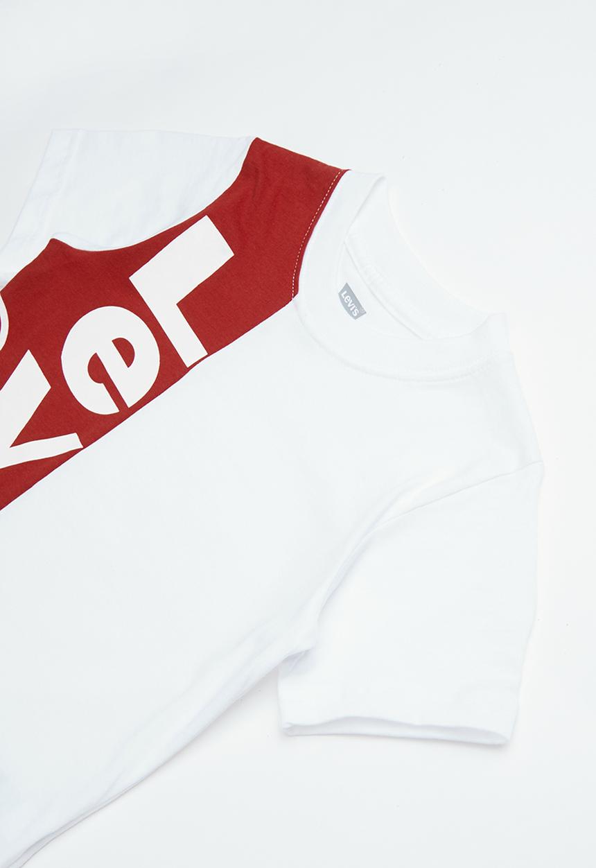 Levi’s® - Pre-boys vertigal logo T-shirt - white