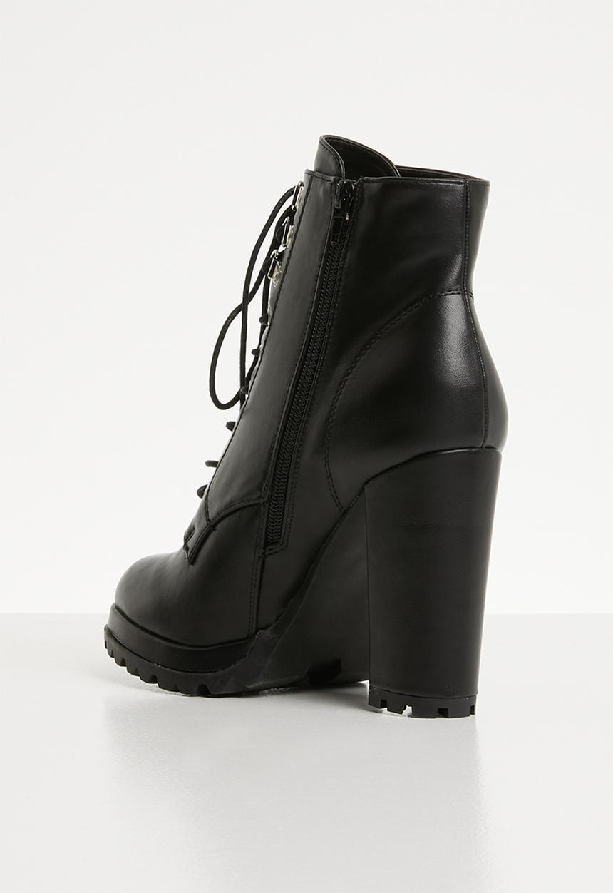 Superbalist - Sidney lace up boot - black