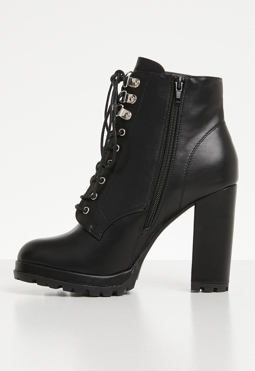 Superbalist - Sidney lace up boot - black