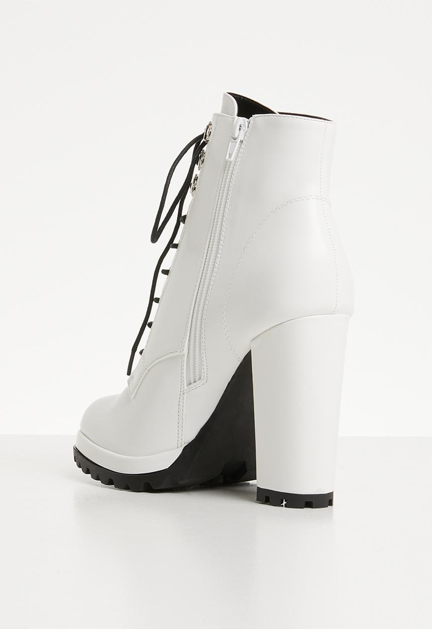 Superbalist - Sidney lace up boot - white