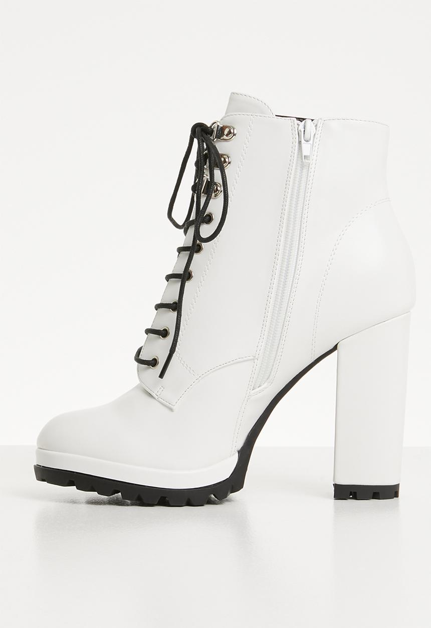 Superbalist - Sidney lace up boot - white