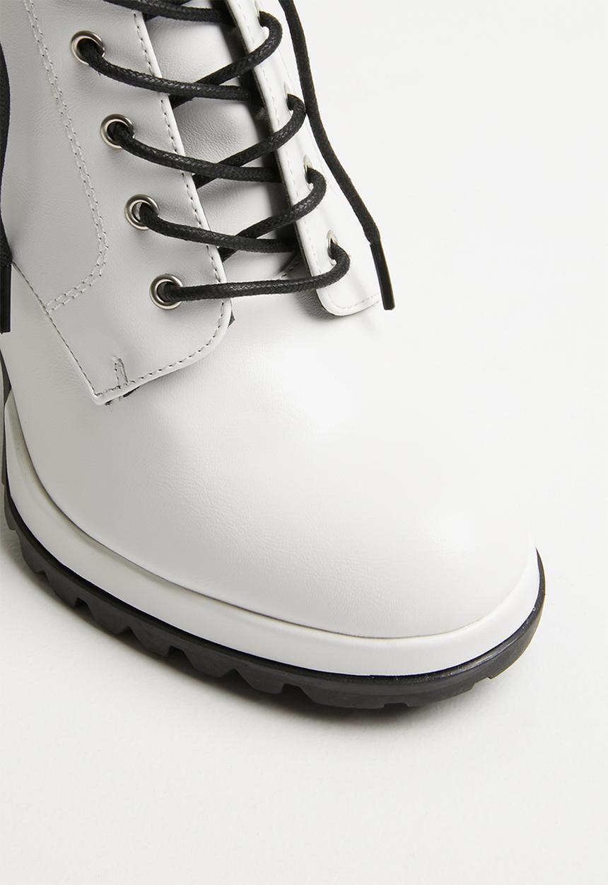 Superbalist - Sidney lace up boot - white