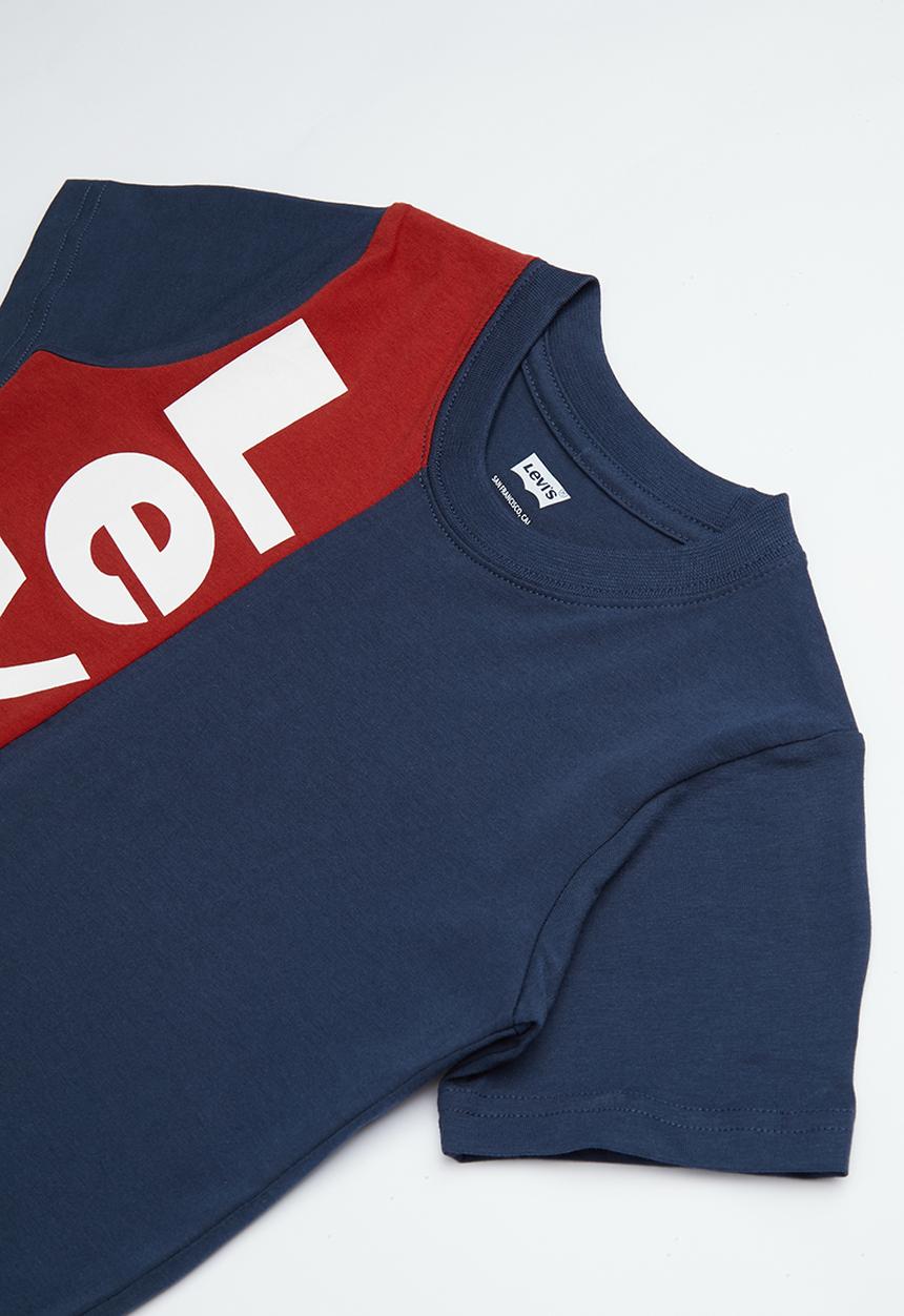 Levi’s® - Pre-boys vertical logo T-shirt - navy