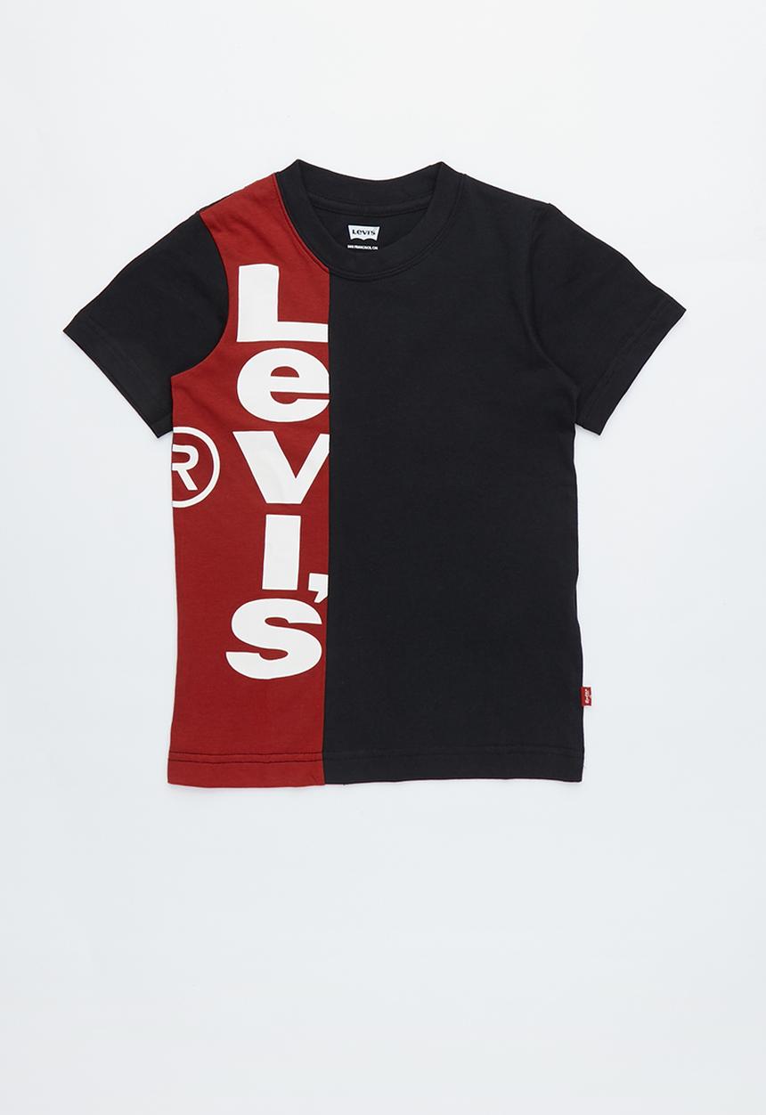 Levi’s® - Pre-boys vertigal logo  T-shirt - black