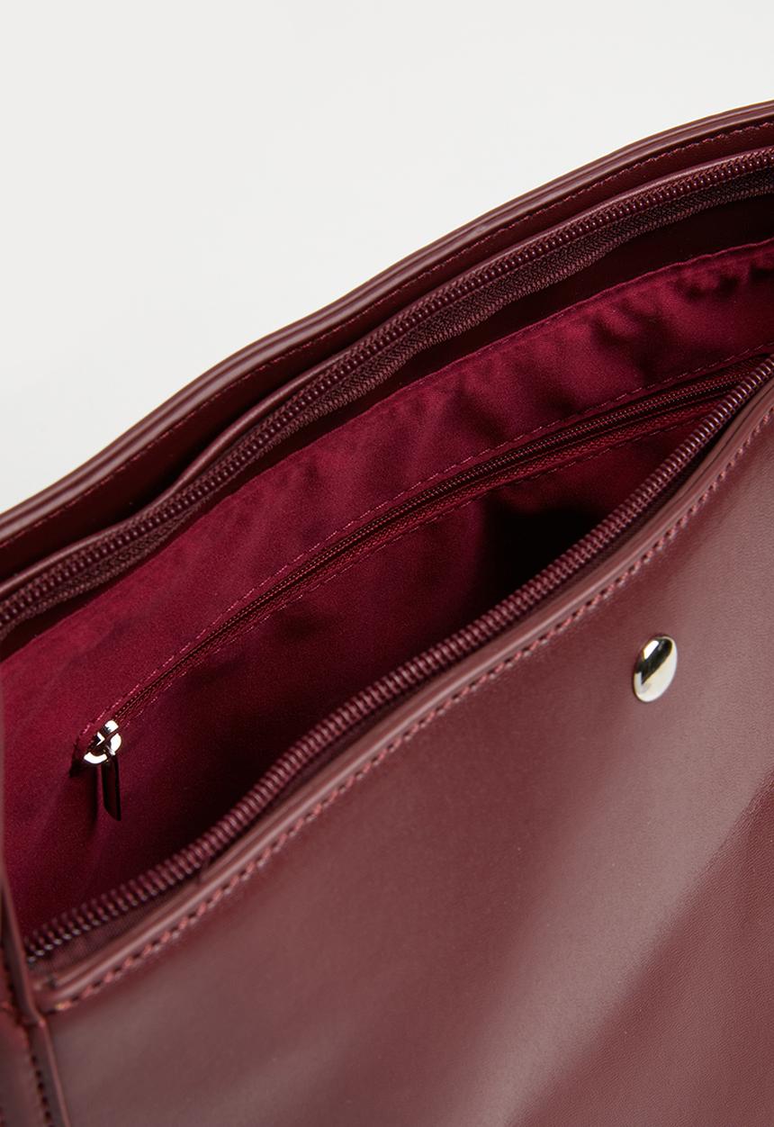 Superbalist - Jasmine structured tote bag - burgundy