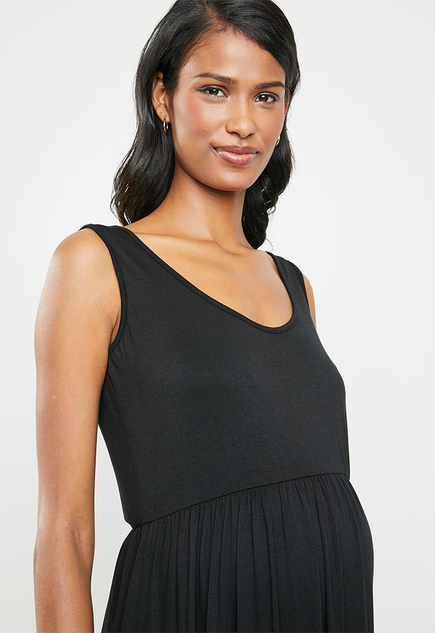 edit Maternity - Maternity maxi dress - black