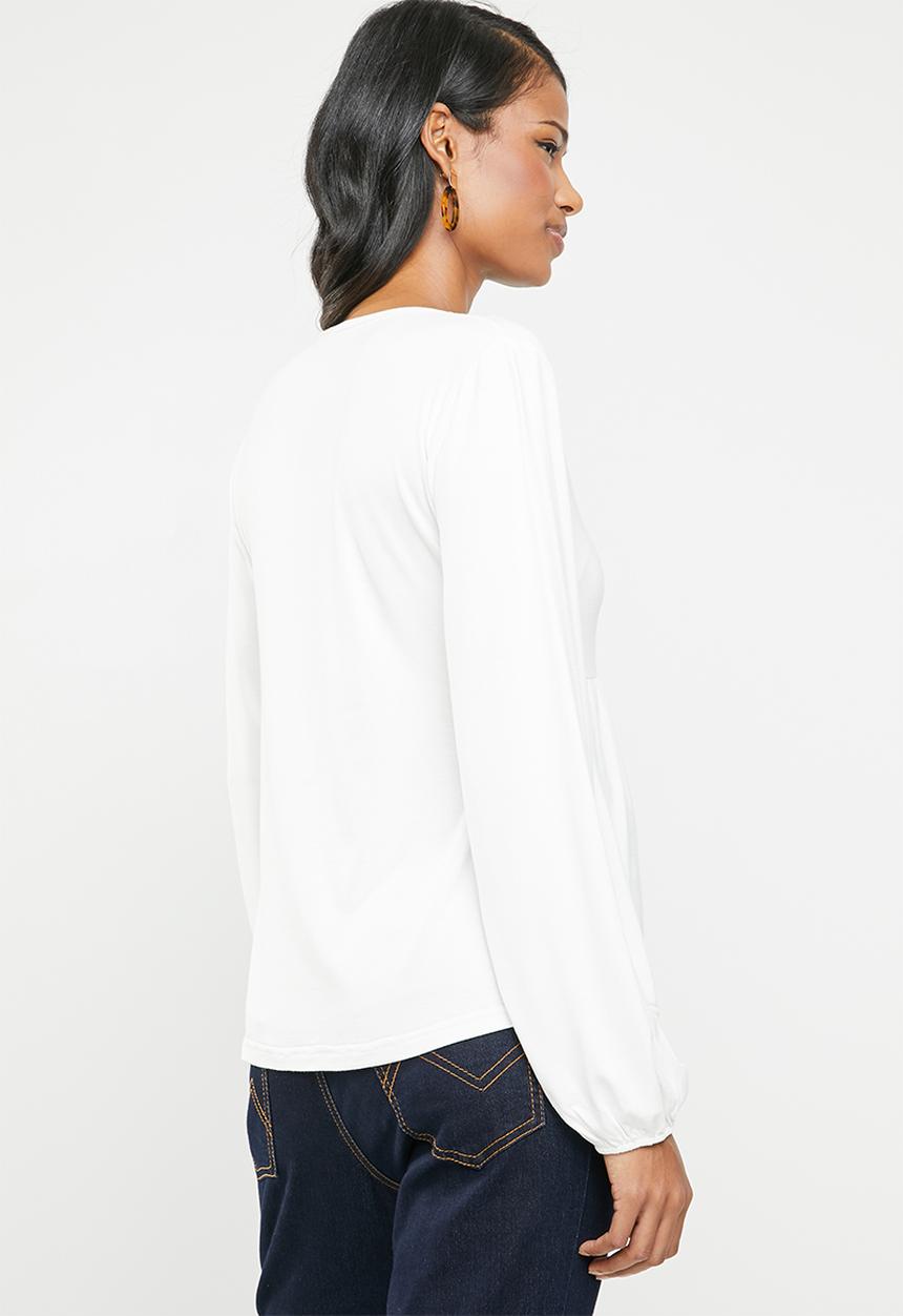 edit Maternity - T-detail blouse - white