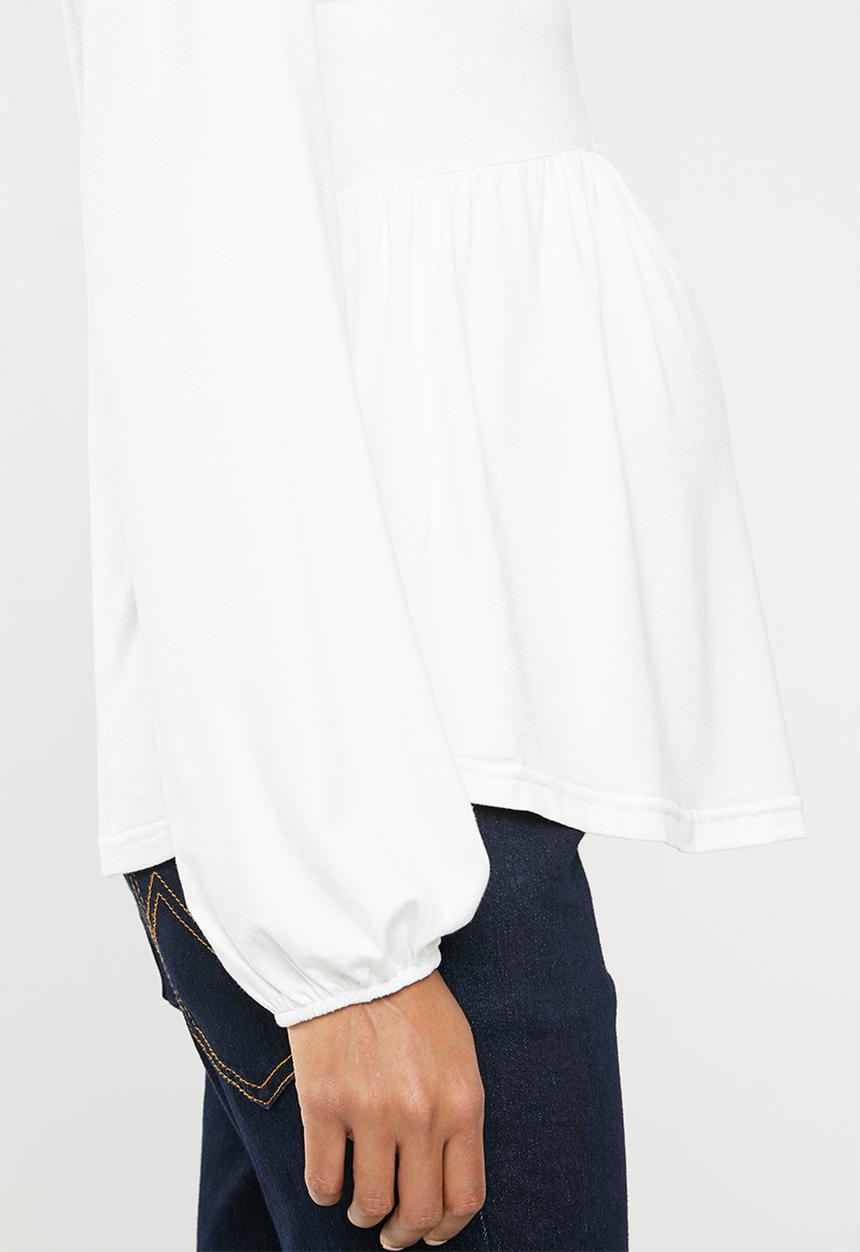 edit Maternity - T-detail blouse - white