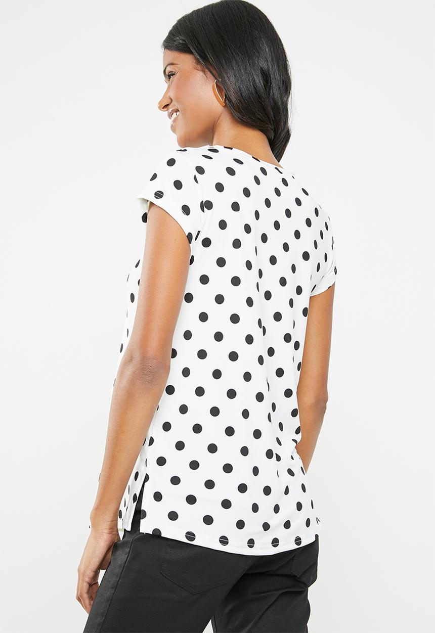edit Maternity - Printed tee - black & white