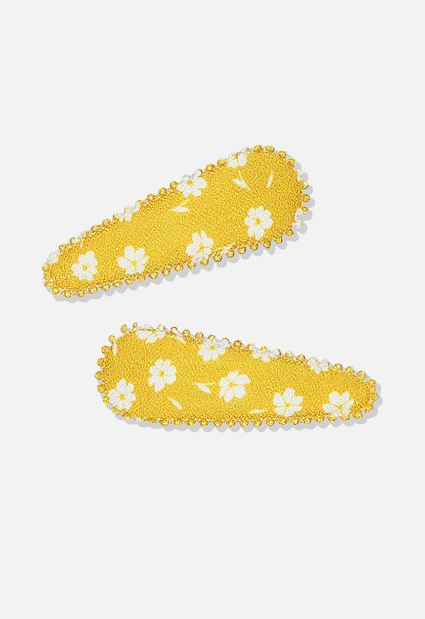 Cotton On - Floral hair clip - yellow & white