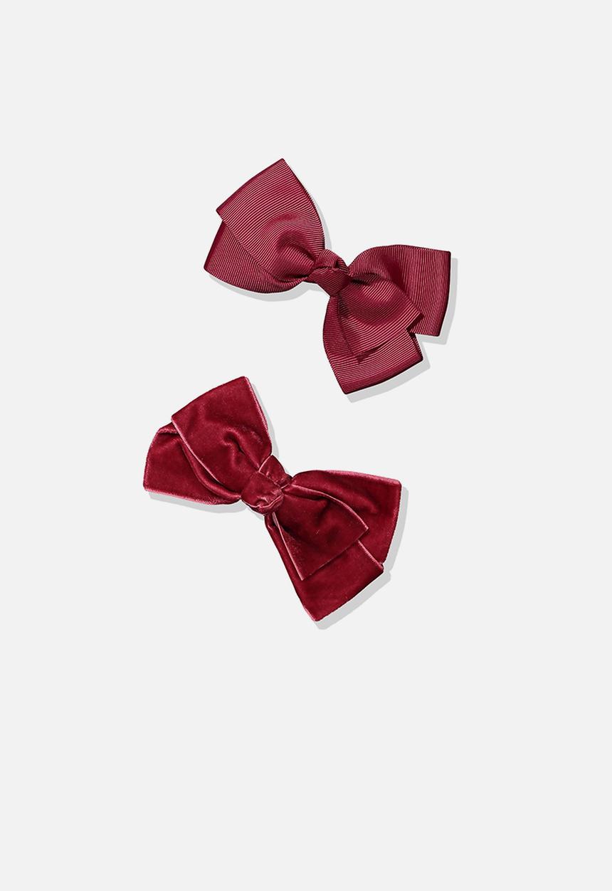 Cotton On - Hair clips - burgundy