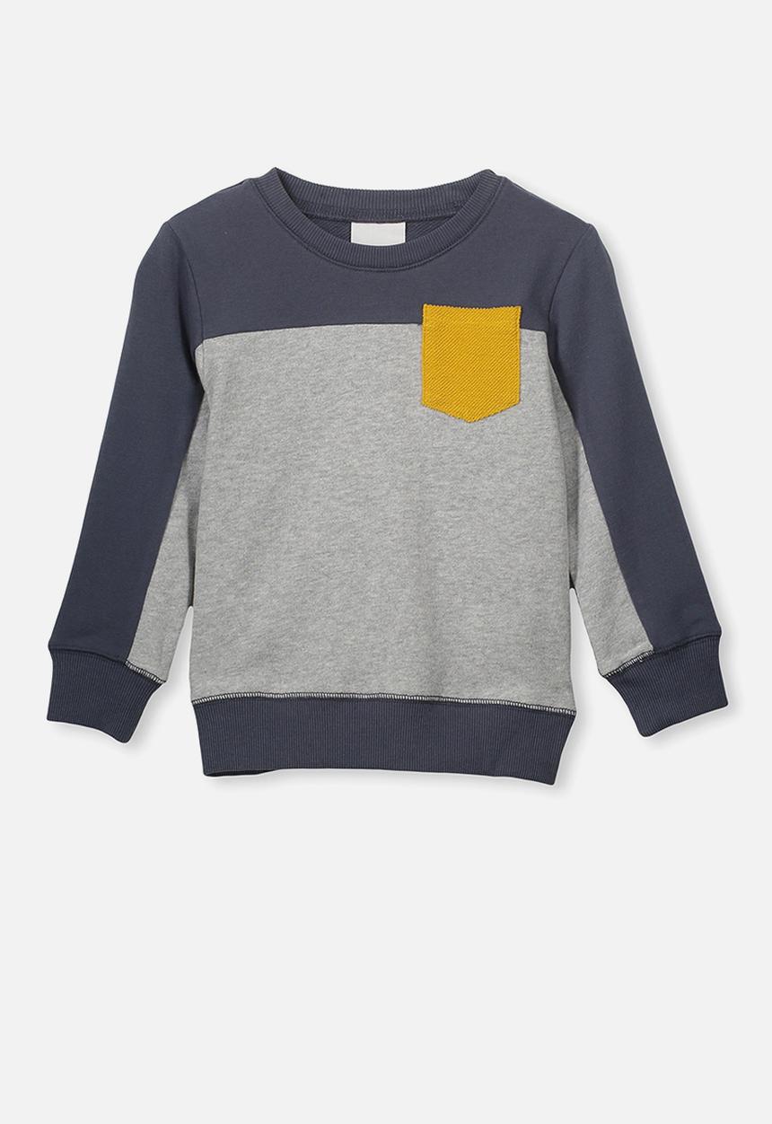 Cotton On - Martin crew jumper - navy