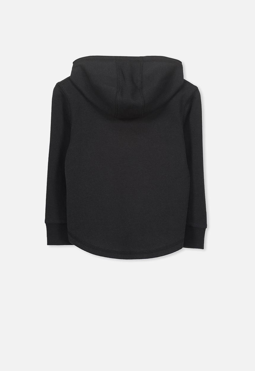 Cotton On - Hayden hooded top - black