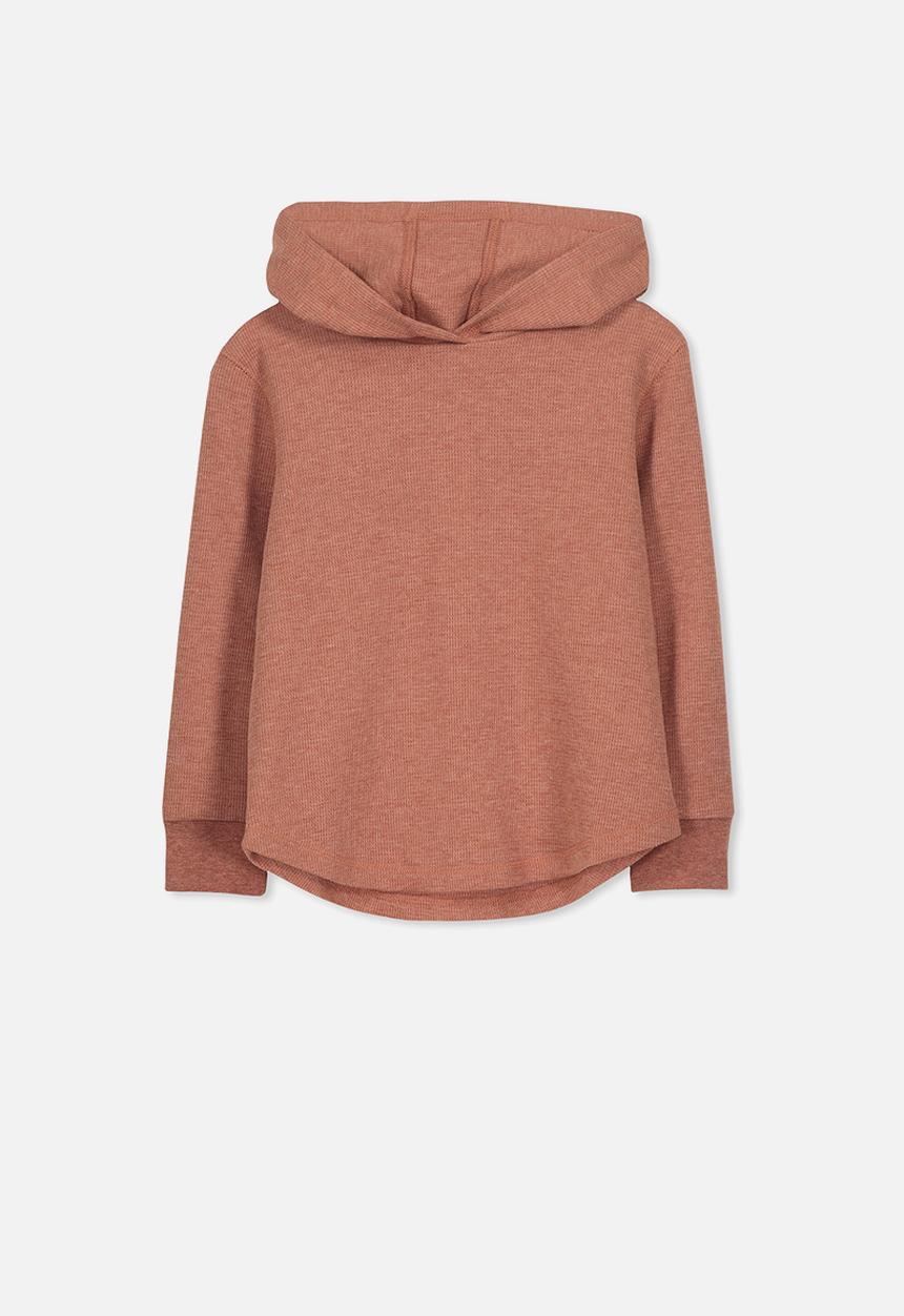 Cotton On - Hayden hooded top - brown