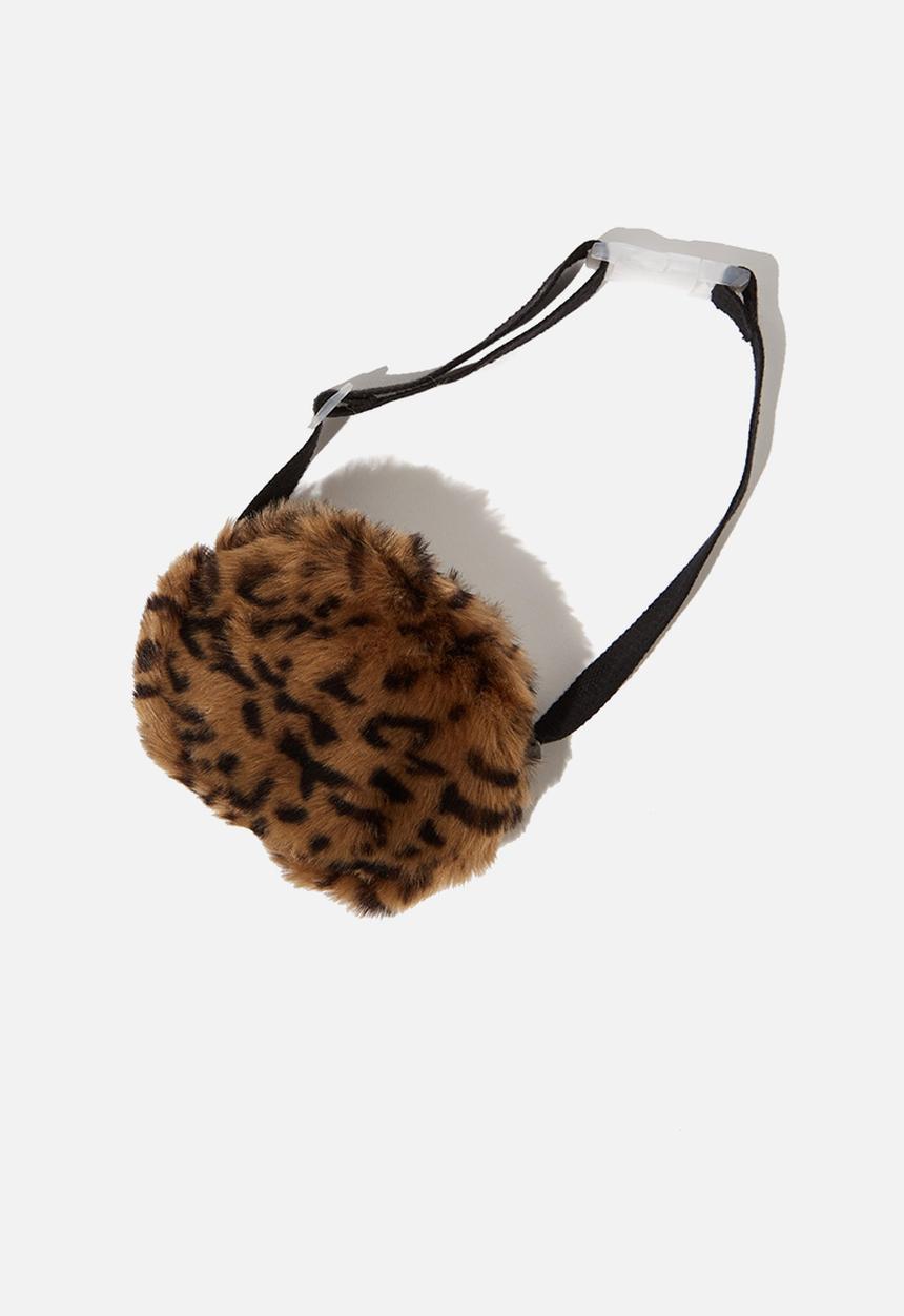 Cotton On - Fashion belt leopard print bag - brown & black